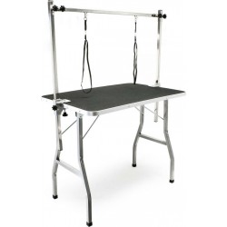 NC Table De Toilettage Réglable 2 Sangles Table De Soins Chien Chat Grooming Table 91 X