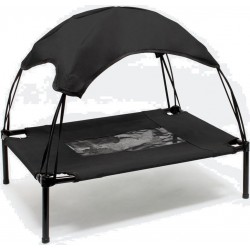 NC Transat Chien 60 Cm 15Kg Max Lit Surélevé Protection Soleil S Relax Noir 16_0000533