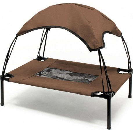 NC Transat Chien 60 Cm 15Kg Max Lit Surélevé Protection Soleil S Relax Marron 16_0000529