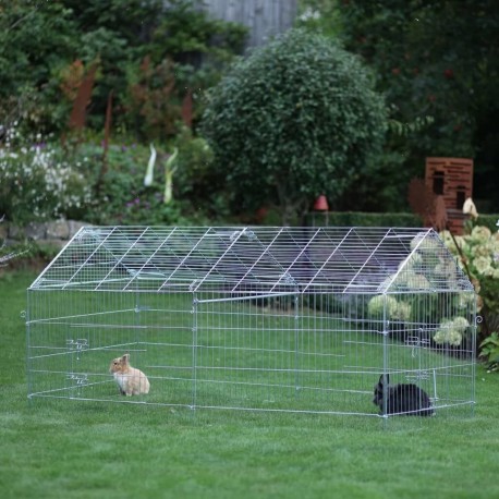 Enclos Extérieur Pour Petits Animaux Avec Barrière De Séparation Kerbl