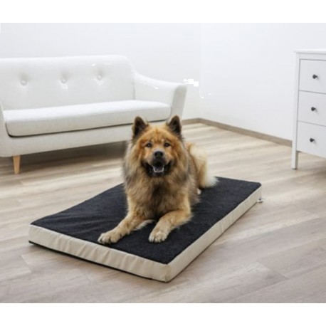 NC Matelas En Mousse Pour Chiens 80 X 50 Cm Beige Et Gris 80326 Kerbl