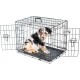 NC Cage Pour Chien Fortressoos, Caisse De Transport Pour Chien Et Chiot 60x43x49cm, Pliable, 2 Portes, Plateau Amovible, U