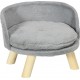 NC Canapé Lit Panier Pour Chien Scandinave Peluche Gris