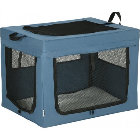 NC Sac De Transport Pliable Pour Chien Chat Acier Polyester Bleu