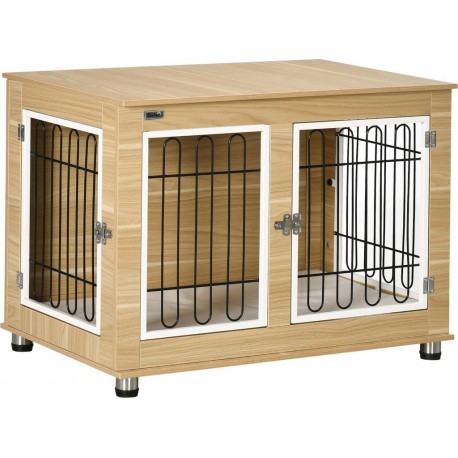 NC Cage Pour Chien Sur Pied Style Contemporain Avec Coussin