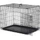 NC Cage Caisse De Transport Pliante Pour Chien En Métal Noir 91 X 61 X 67 Cm Pawhut