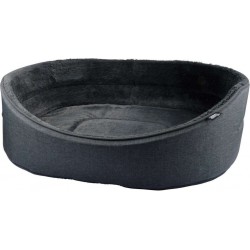 NC Panier Filou Avec Intérieur Doux Pour Chien Et Chat Gris Anthracite