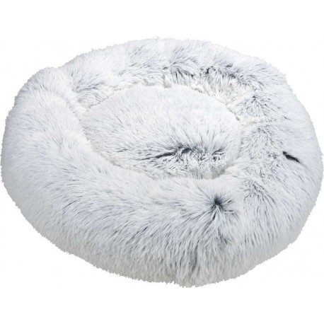 Coussin Doux Et Rond Snow Pour Chien Et Chat Blanc Chiné Diam 75 C