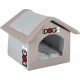 NC Maison Pour Chien Hauteur 42 Cm Taupe