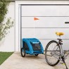 NC Remorque De Vélo Pour Animaux De Compagnie Bleu Vidaxl