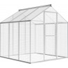 NC Volière D'extérieur Aluminium 183 X 178 X 194 Cm Vidaxl