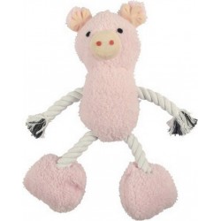 NC Jouet Peluche Cochon Corde Pour Chien