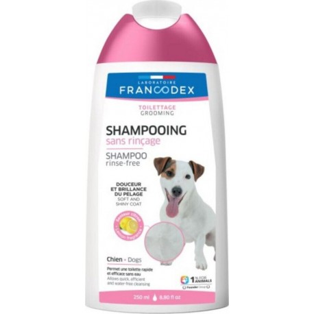 Shampooing Sans Rinçage 250ml Pour Chien Francodex