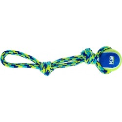 NC K9 Fitness Par Zeus En Corde, Avec Balle De Tennis, 7,6 Cm