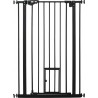 NC Barrière De Sécurité Animaux Réglable 2 Portes Acier