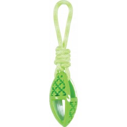 NC Jouet Pour Chien Oval En Tpr Et Corde De Couleur Vert, Samba