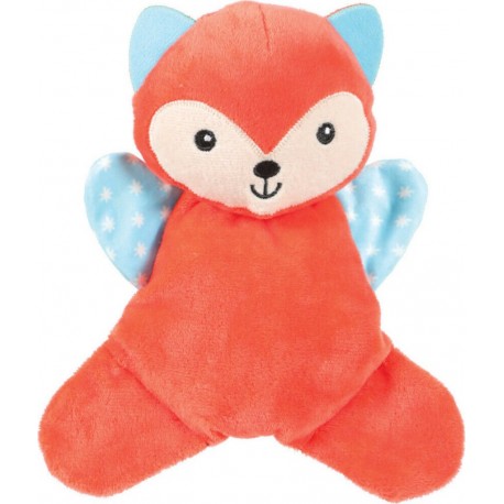 NC Peluche Maxou Orange Doudou Bruissant 19 Cm Jouet Pour Chiots Zolux