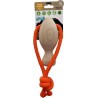 NC Jouet Pour Chien En Bois Avec Corde Fish T10 Cm