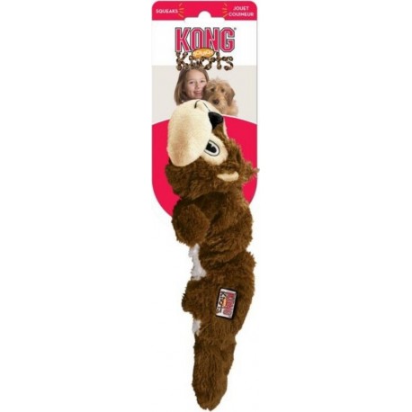 Kong Scrunch Knots Squirrel Sm