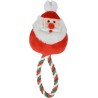 NC Jouet Peluche Pere Noel Et Corde Pour Chien