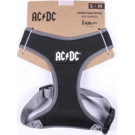 NC Harnais Pour Chien Acdc Xxs/xs Noir