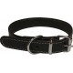 AIME Collier pour chien cuire noir le collier de 34-40cm