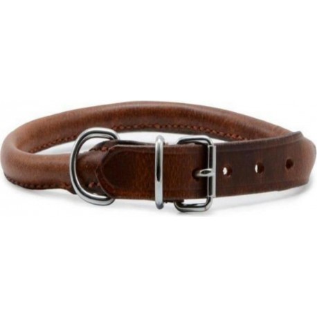 Ancol Round Leather Dog Collar