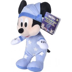 DISNEY Peluche bleu Mickey 25cm