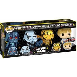 POP FUNKO Figurines POP Star Wars Retro FUNKO pack 4