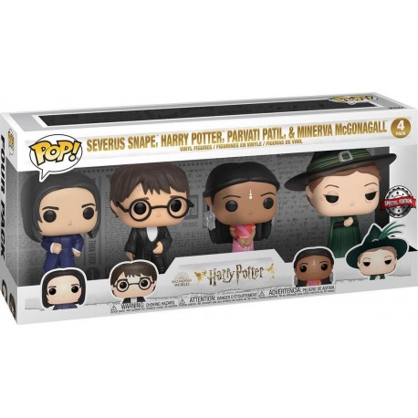 FUNKO Figurine Pack 4 Figurines Pop Harry Potter Yule pack de 4 figurines