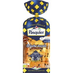 Pasquier Brioche tressée tranchée Pépites de Chocolat 500g