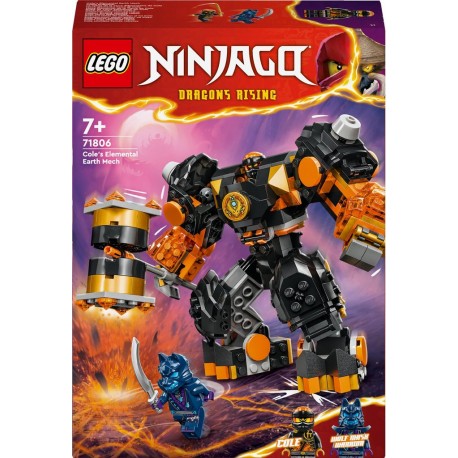 LEGO 71806 NINJAGO Le Robot Élémentaire de la Terre de Cole