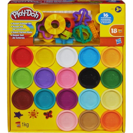 PLAY DOH Pâte à modeler 18 pots + accessoires PLAY-DOH le coffret