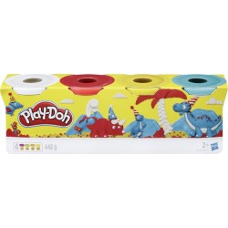 PLAY DOH Pâte à modeler 4 pots couleurs classiques 112g chacun PLAY-DOH la boîte