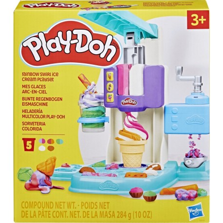 PLAY DOH Pâte à modeler Mes glaces arc-en-ciel PLAY-DOH la boîte