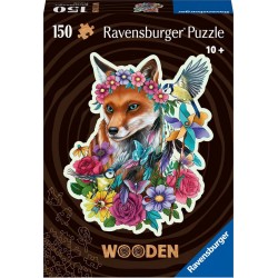 RAVENSBURGER Puzzle en bois 150 pièces Renard coloré le jeu