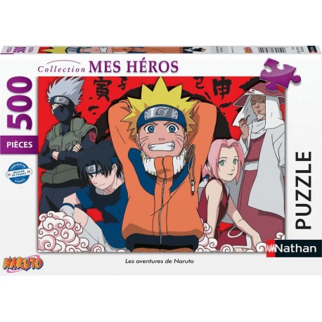 RAVENSBURGER Puzzle 500 pièces Les aventures de Naruto le puzzle