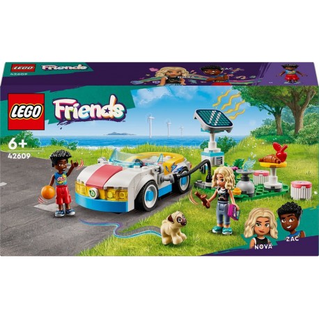 LEGO 42609 Friends La Voiture Électrique et la Borne de Recharge