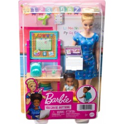 MATTEL Coffret Barbie maîtresse d'école le coffret