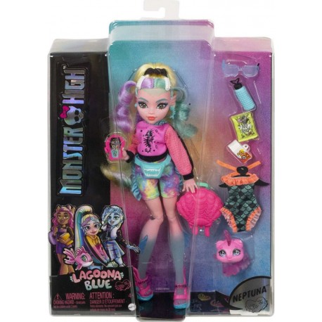 MONSTER HIGH Poupée Lagoona et animal la poupée