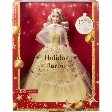 MATTEL Poupée Barbie Joyeux Noel Blonde la poupée