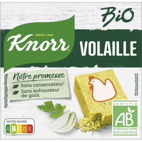 KNORR BOUILLON VOLAILLE BIO MAX 10g x6 60g (lot de 2)