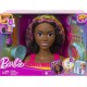 MATTEL Tête à coiffer Barbie Brune la poupée