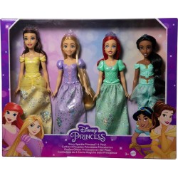 DISNEY Poupée Princess Disney x4 PRINCESS lot de 4 poupées