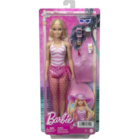 MATTEL Poupée Barbie à la plage la poupée