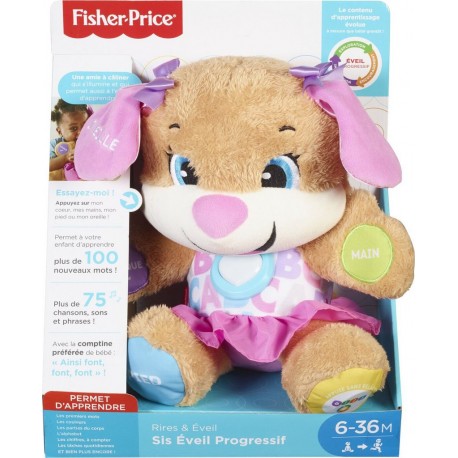 FISHER PRICE Peluche sis eveil progressif la peluche