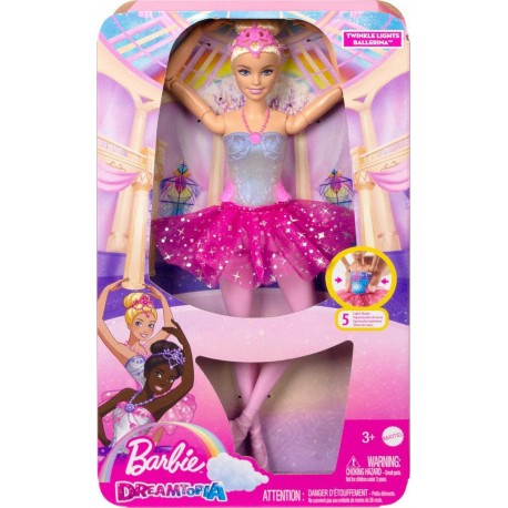 MATTEL Poupée Ballerine Barbie avec lumière la poupée