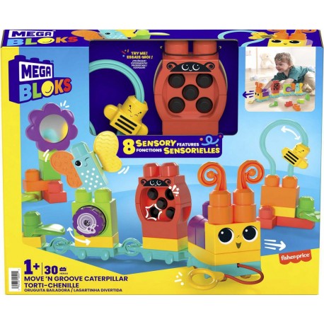 MATTEL Chenille des sens Mega Bloks jeu