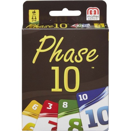 MATTEL Jeu de cartes famille Phase 10 la boîte