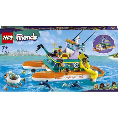 LEGO 41734 Friends Le Bateau de Sauvetage en Mer